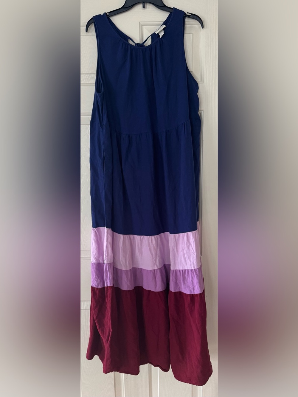Ava & Viv Sleeveless colorblock Maxi Dress size X